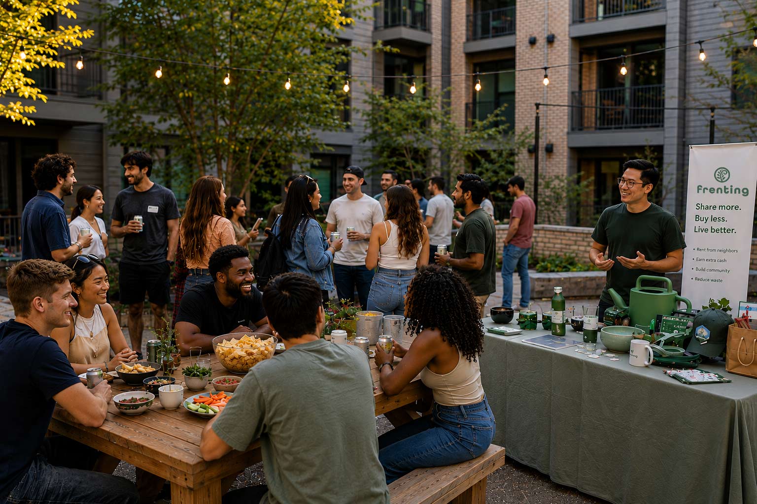 Community influencer helping neighbors discover Frenting